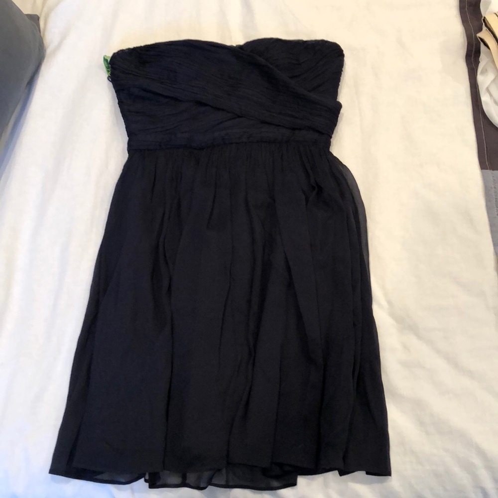 Jcrew strapless Navy dress